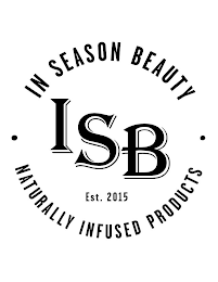 ISB EST. 2015 IN SEASON BEAUTY NATURALLY INFUSED PRODUCTS logo