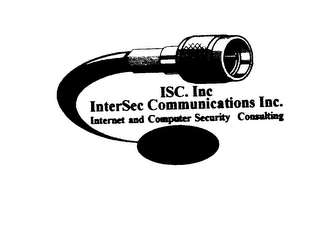 ISC. INC INTERSEC COMMUNICATIONS INC. INTERNET AND COMPUTER SECURITY CONSULTING logo