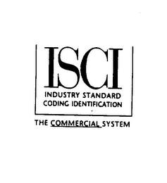 ISCI INDUSTRY STANDARD CODING IDENTIFICATION THE COMMERCIAL SYSTEM logo