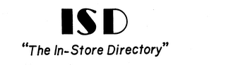 ISD "THE IN-STORE DIRECTORY" logo
