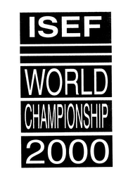 ISEF WORLD CHAMPIONSHIP 2000 logo