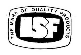 ISF THE MARK OF QUALITY PRODUCTS logo
