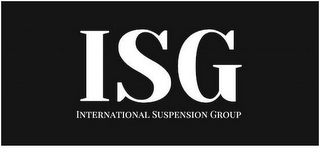 ISG INTERNATIONAL SUSPENSION GROUP