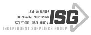 ISG LEADING BRANDS COOPERATIVE PURCHASING EXCEPTIONAL DISTRIBUTION INDEPENDENT SUPPLIERS GROUP