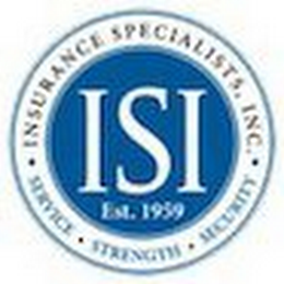 ISI EST. 1959 I N S U R A N C E S P E CI A L I S T S, INC. logo