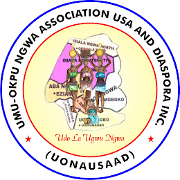 ISIALA NGWA NORTH ISIALA NGWA SOUTH ABA N EZIAM OSISIOMA UGWUNAGBO MGBOKO GWA OKRULA NONA EZIAM MGBOKO OSISIOMA UGWUNABO OKPUALA NGWA OMOBA UDO LA UGWU NGWA UMU-OKPU NGWA ASSOCIATION USA AND DIASPORA INC. ( UONAUSAAD ) logo