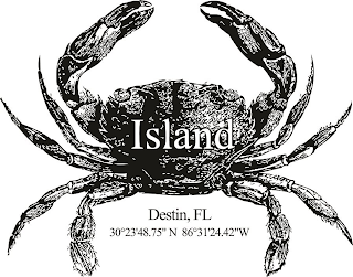 ISLAND DESTIN, FL 30°23'48.75'' N 86°31'24.42''W logo