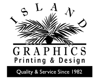 ISLAND GRAPHICS PRINTING & DESIGN QUALITY & SERVICE SINCE 1982 logo