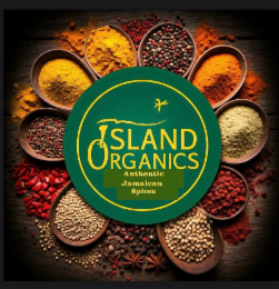 ISLAND ORGANICS AUTHENTIC JAMAICAN SPICES logo