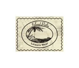 ISLAND PALM LEISURE WEAR logo
