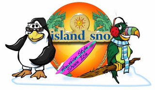 ISLAND SNO HAWAIIAN STYLE SHAVE ICE logo