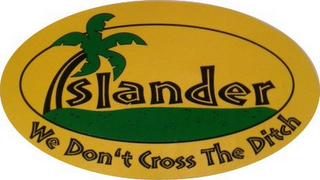 ISLANDER WE DON'T CROSS THE DITCH logo