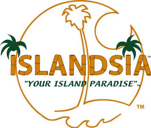 ISLANDSIA "YOUR ISLAND PARADISE" logo