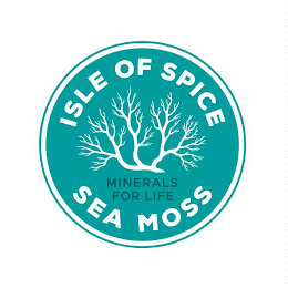ISLE OF SPICE SEA MOSS MINERALS FOR LIFE logo