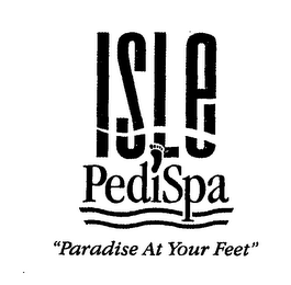 ISLE PEDISPA "PARADISE AT YOUR FEET" logo