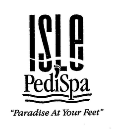 ISLE PEDISPA "PARADISE AT YOUR FEET" logo