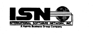 ISN INTERNATIONAL SOFTWARE NETWORK, INC. A HARRIS BUSINESS GROUP COMPANY logo
