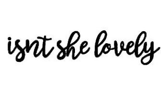 ISNT SHE LOVELY logo