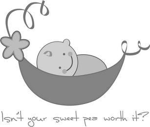 ISN'T YOUR SWEET PEA WORTH IT? logo