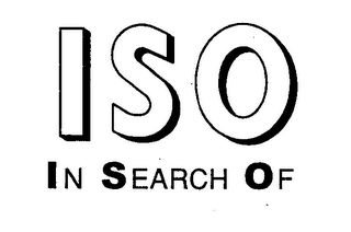 ISO IN SEARCH OF logo