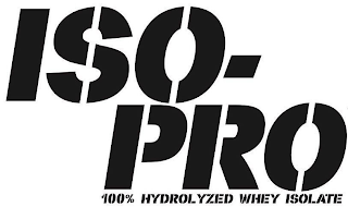 ISO-PRO 100% HYDROLYZED WHEY ISOLATE logo