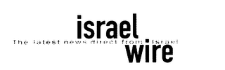 ISRAEL WIRE THE LATEST NEWS DIRECT FROM ISRAEL logo