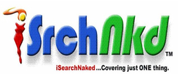 ISRCHNKD ISEARCHNAKED...COVERING JUST ONE THING. logo
