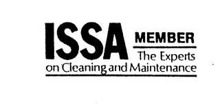 ISSA MEMBER THE EXPERTS ON CLEANING AND MAINTENANCE