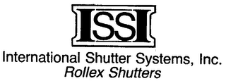 ISSI INTERNATIONAL SHUTTER SYSTEMS, INC. ROLLEX SHUTTERS logo
