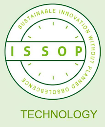 ISSOP SUSTAINABLE INNOVATION WITHOUT PLANNED OBSOLESCENCE TECHNOLOGY logo