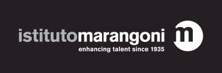 ISTITUTOMARANGONI ENHANCING TALENT SINCE 1935 M logo
