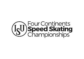 ISU FOUR CONTINENTS SPEED SKATING CHAMPIONSHIPS logo
