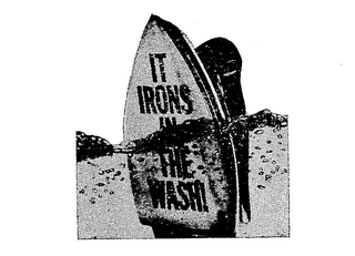 IT IRONS IN THE WASH! logo