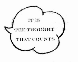 IT IS THE THOUGHT THAT COUNTS logo
