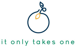 IT ONLY TAKES ONE logo