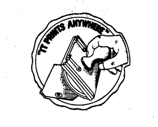 "IT PRINTS ANYWHERE" logo