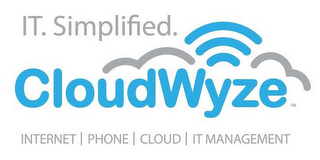 IT. SIMPLIFIED. CLOUDWYZE INTERNET | PHONE | CLOUD | IT MANAGEMENT logo