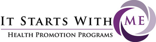 IT STARTS WITH ME HEALTH PROMOTION PROGRAMS logo