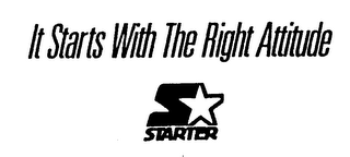 IT STARTS WITH THE RIGHT ATTITUDE S STARTER logo