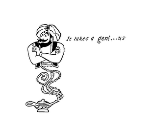 IT TAKES A GENI...US logo