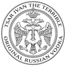 IT TSAR IVAN THE TERRIBLE ORIGINAL RUSSIAN VODKA logo