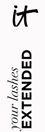 IT YOUR LASHES EXTENDED logo
