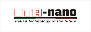 ITA-NANO ITALIAN TECHNOLOGY OF THE FUTURE logo