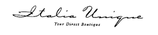 ITALIA UNIQUE YOUR DIRECT BOUTIQUE logo