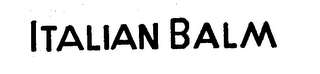 ITALIAN BALM logo