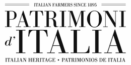 ITALIAN FARMERS SINCE 1895 PATRIMONI D'ITALIA ITALIAN HERITAGE · PATRIMONIOS DE ITALIA logo