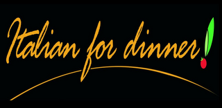 ITALIAN FOR DINNER! logo