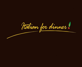 ITALIAN FOR DINNER logo