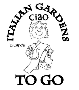 ITALIAN GARDENS CIAO DICAPO'S TOGO logo