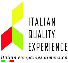 ITALIAN QUALITY EXPERIENCE ITALIAN COMPANIES DIMENSION logo